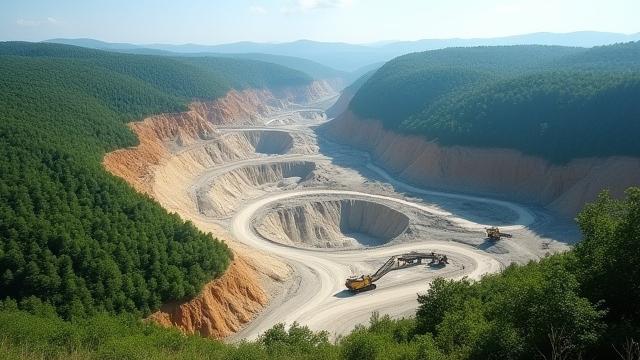자연 친화적인 채굴 현장 또는 복원된 채굴지